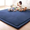 Tapis Simple Japonais Tatami Tapis Corail Polaire Velours Chambre Tapis Épaissir Enfants Enfants Tapis De Jeu Salon Crawl Tapis Grand Tapis