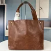 Cowhide Malzeme Tek Omuz Under Emferi Paket Moda Tembel Büyük Kapasiteli Alışveriş Çantaları Klasik Yardım Mektupları Zipper Cep Tote Çanta