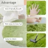 Carpets Round Plush Carpet For Living Room Green Shaggy Rug For Sofa Chair Long Hair Floor Mat Bathroom Decoration Kids Rug Fluffy