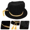 Berets Abschlusshut Doctoral Tam Prop Erwachsene Kappe Sonnenblende Einfache Zeremonie Samt Exquisite Miss Damen Sommerhüte