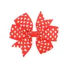 Baby Girls Grosgrain Ribbon Dot Bows Hair Clip Barrettes Hairpins Hair Accessories Children Headwear