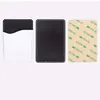 Sublimation Blanks Phone Wallet Adhesive PU Leather Stick on Card Holder for Back of Phone