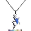 Trendy Hiphop Designer Jewelry Stainless Steel Thermochromic Shark Pendant Necklace for Man South American Fashion Alochroic Silver Chain Mens Necklace Gift
