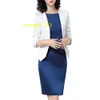 Terno de vestido de negócios de manga comprida para senhoras de escritório personalizado China fabricante OEM ternos femininos smoking