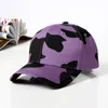 Модная бейсболка для женщин повседневная шляпа для снимки Four Seasons Outdoor Sun Caps Hip Hop Cow Print Hat HCS322