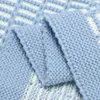 Couvertures bébé tricoté né garçons filles léger Swaddle Wrapper Plaid 100 80 cm enfant en bas âge infantile jeter réception couvertures de courtepointes