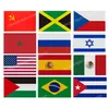 USSR Marocko Spanien Tjeckien Ryssland USA Palestine Brasilien flaggar National Polyester Banner 90150cm 3 x 5ft flagga över hela världen kan 5118939