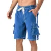 Herren-Badehose, Sommer-Strand-Shorts, Badebekleidung, schnell trocknend, Surf-Board-Shorts, 4 Taschen, modische Strandbekleidung