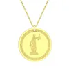 Pendentif Colliers Todorova Acier Inoxydable Rond Themis Titaness De La Loi Divine Et Ordre Amulette Collier Pour Femmes Hommes Bijoux Cadeau