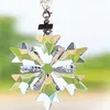 Juldekorationer 10st/parti 80 220mm Sparkle Multicolor K9 Crystal Snowflakes hängsmycken Suncatchers in Garden For Wedding Party Ornaments