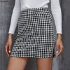 Skirts BornToGirl Women Vintage 2023 Spring Summer Autumn Streetwear Sexy Black Gray High Waist Pencil FemmeSkirts