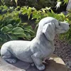 Tuindecoratie Teckel Standbeeld Tuindecoratie Gedenkteken Hond Beeldjes tuinaccessoires buitendecoratie hond tuindecoratie grote figuren 231122