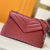 Umschlag Umhängetasche Designer Umhängetaschen Frauen Handtasche Flap Messenger Geldbörse Rindsleder Echtes Leder Hardware Zubehör Kette Clutch Top Qualität