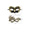 10Sets Venice luksusowa piłka do makijażu Jazz Half Face Mask Big Cyclops Phoenix koronkowy maska ​​zagęszczona maska ​​oka Wysokiej jakości łatki świąteczne imprezę