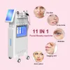 Multifonction 11 en 1 Hydra dermabrasion RF Microneedle Fractional Beauty Machine Oxygen Jet Peel Spray Facial Nettoyage en profondeur Soins de la peau Anti-âge