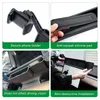 Organizador de carros portador de telefone Mount Multifuncional Uso para carros de painel Copo Glass de sol com silicone sem deslizamento