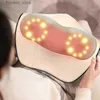 Massaging Neck Pillowws XINGPAI 3D Electric 2 Heads 6 Buttons Neck Shoulder Back Massage Pillow Shiatsu Kneading Device Cervical Health Q231123