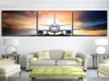 3 pièces toile Art avion décollage avion toile peinture affiches et impressions décor mur photos Painting5614691