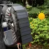Camp Kitchen Folding Outdoor Solar Panel Charger Portable 5V 21A USB Output Devices Vandring Ryggsäck Travelkraftförsörjning för smartphones 231123