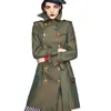 Cappotto giacca a vento di media lunghezza camaleonte slim fit autunno / inverno britannico di nuova moda