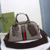 23SS Luxury Handbag Ophidia Underarm Bag Crescent Moon Handväskor Designer Kvinnor Strawberry Letters Hobo Shoulder Påsar Justerbara remmar Purse Plånbok 724606 724575