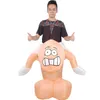 Penis Opblaasbaar kostuum Cosplay Sexy Grappig Opblaaspak Feestkostuum Fancy Dress Halloween voor Volwassen Dick Jumpsuit1256C