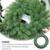 Decorative Flowers Christmas DIY Wreath Plastic Green Supplies Craft Material Artificiales Para