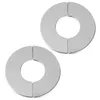 Kitchen Faucets 2 Pcs Stainless Steel Decorative Cover Trim Slap Hole Cap Shower Flange Plumbing Tube Plates Walls Split