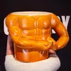 Кружки Креативная кружка Muscle Man Керамическая кофейная чашка Керамическая кружка с ложкой Творческая личность Забавная чашка для воды Керамическая чашка Подарок на день рождения 231122