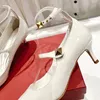 2023 Tacchi a spillo Scarpe da donna Sandali Donna Catena di strass Abiti da sposa Fibbia Tacchi alti Punta a punta Caviglia Catena di diamanti luminosi Tacco alto Saeda a forma di Y -401