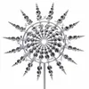 Decorações de jardim Moinho de vento de metal único e mágico 3D Escultura cinética movida a vento Gramado Metal Vento Solar Spinners Quintal e decoração de jardim 231122