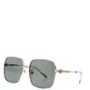 New fashion design square sunglasses 0304 metal frame simple and popular style versatile outdoor uv400 protection glasses