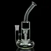 Tornado Perc Bong Buoy Base Dab rig Tornado Water Pipe Turbine Disc Glass Bong Oil rig With Ceramic Nail and Carb Cap BJ