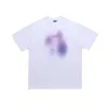 uomo e donna t-shirtslawfoo primavera/estate marchio China-chic American Direct Spray Gel Stampa a doppio filo fuori spalla Coppia di magliette in edizione sciolta