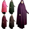 Vêtements ethniques Eid Bat Sleeve Robe à capuche Femmes musulmanes Hijab Vêtement de prière Jilbab Abaya Couverture complète Moyen-Orient Dubaï Robe islamique