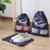 Sacs à provisions 1 PC chaussures sac de rangement placard organisateur Non-tissé anti-poussière cordon vêtements voyage Portable