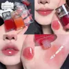 Brillant à lèvres glace cerise rose miroir eau glaçure verre Transparent huile Orange liquide rouge à lèvres lèvres plus dodues teinte claire maquillage