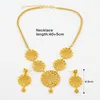 Necklace Earrings Set Nigeria Dubai Gold Color Flowers African Wedding Gifts Party For Women Design Bohemia Jewellery