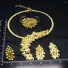 Halskette Ohrringe Set Schmucksets Für Frauen Dubai Schmuck Frau Vergoldet 2023 Ringe Armbänder Halsketten Modetrends