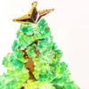 Christmas Decorations 3 Types 14cm Magic Growing Tree DIY Fun Xmas Gift Toy For Adults Kids Home Festival Party Decor Props Mini
