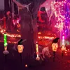 Decoraciones de jardín Jardín solar de Halloween Luces de cuervo Skul Cráneo de cuervo Guirnalda al aire libre Accesorios de fantasmas de terror para fiesta en casa 5 en 1 Decoración de Halloween 231122
