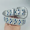 22% OFF Designer New Rivet Inlaid Diamond Explosion Flashing Men's and Women's Playing Cool Couple Belt