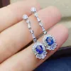 Stud Earrings KJJEAXCMY Fine Jewelry Natural Sapphire 925 Sterling Silver Women Ear Studs Support Test Luxury