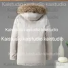 Design autunno/inverno 2023 Giacca in cotone di media lunghezza con ampio colletto in lana per calore, abiti da lavoro casual e versatili, capispalla da uomo e da donna per l'outdoor