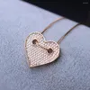 Подвесные ожерелья Ranos Charm Heart Collece Cubic Circonia Pendants Colar для женщин модные украшения оптом NWX001362