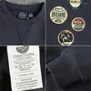 Sweats à capuche pour hommes Printemps et automne 380g American Retro Seal Design Sweat-shirts imprimés Simple Coton Lavé Pull Casual Sportwear