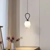 Pendant Lamps Ice Glass G9 LED Lights Black Gold Copper Wire Adjustable Bedside Lamp Dining Room Kitchen Suspension Lighting Fixtures