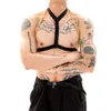 Soutien-gorge squelette Sexy pour hommes, sangle de poitrine, sous-vêtements sexuels BDSM, vêtements Sissy, accessoires de collier de Bikini fétichiste, Lingerie Gay