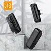 J13 Microfones Lavalier Dual Sem fio 2.4G Microfone sem fio Clipper na transmissão ao vivo Live Broadcasting
