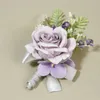 Inne modne akcesoria liliowe kwiaty sztuczne Bransoletka Kwiaty Lubna boutonnieres